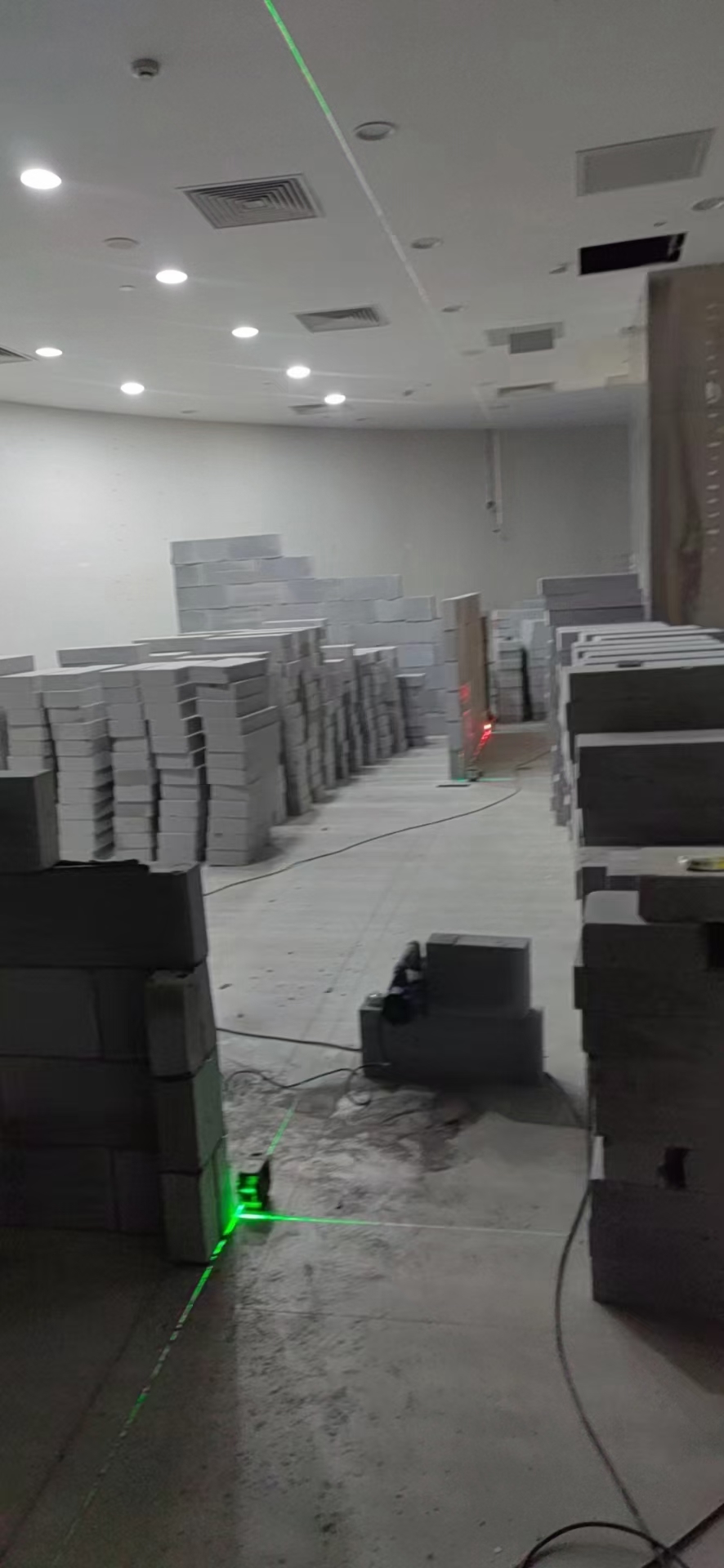 加气块隔墙施工进度与效率